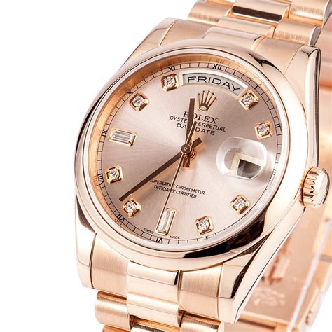 rose gold presidential rolex safari|bob's rolex president watch.